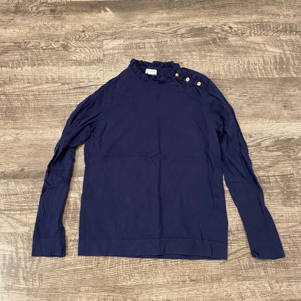 J crew sweater navy size medium